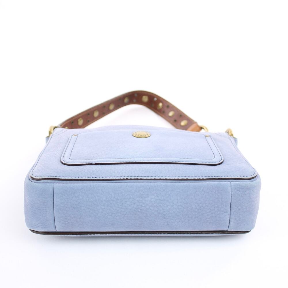 Authentic Coach Y2K Vintage Dusty Blue Suede Bag - Picture 5 of 7
